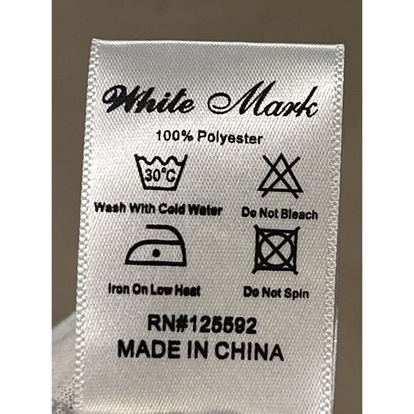 White Mark Couture Collection Shirt Dress Womens 3XL plaid pockets Button front - Picture 5 of 8